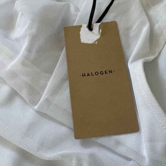 HALOGEN COWL‎ NECK SLEEVELESS PULLOVER BLOUSE IN IVORY NWT WOMEN'S SIZE SMALL - Picture 10 of 12